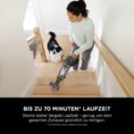Shark PowerDetect Clean & Empty Akku-Staubsauger mit Absaugstation, bis 70 Min. Laufzeit, kabellos, selbstentleerend, für Tierhaare, Allergiker, Teppich und Hartböden, mit LED-Licht, IP3225EUT