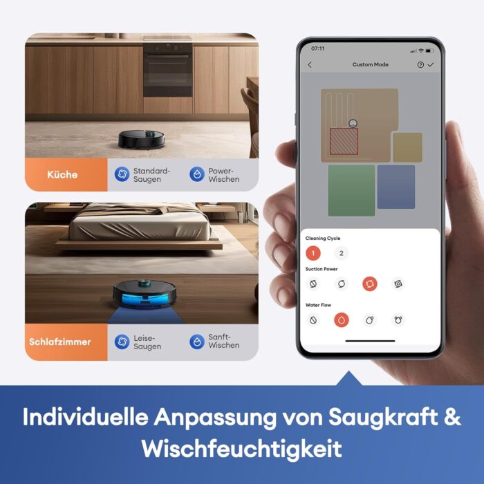Ultenic Saugroboter mit Wischfunktion, 10000Pa 200Min Staubsauger Roboter mit Absaugstation 3,5L, LiDAR Navigation, 4-in-1 Saug und Wischroboter für Teppich Tierhaare Böden, APP Steuerung