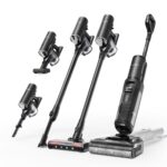 Tineco Floor ONE S7 Stretch Ultra Nass Trockensauger, 180° Lay-Flat Nasssauger, 85°C 5 Min Flashdry-Selbstreinige, 50 Min Laufzeit, DualBlock Anti-Tangle, Beide Kantenreinigen, Reinigen unter Möbeln