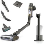 Shark PowerDetect Clean & Empty Akku-Staubsauger mit Absaugstation, bis 70 Min. Laufzeit, kabellos, selbstentleerend, für Tierhaare, Allergiker, Teppich und Hartböden, mit LED-Licht, IP3225EUT