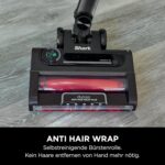 Shark Stratos Akku-Staubsauger freistehend, bis 60 Min. Laufzeit, kabellos, beutellos, für Tierhaare, Allergiker, Teppich und Hartböden, mit Auto-Kit und Knickgelenk-Rohr, grau/roségold, IZ400EUTBK