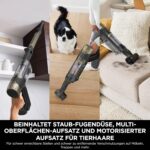 Shark PowerDetect Clean & Empty Akku-Staubsauger mit Absaugstation, bis 70 Min. Laufzeit, kabellos, selbstentleerend, für Tierhaare, Allergiker, Teppich und Hartböden, mit LED-Licht, Gold, IP3253EUT